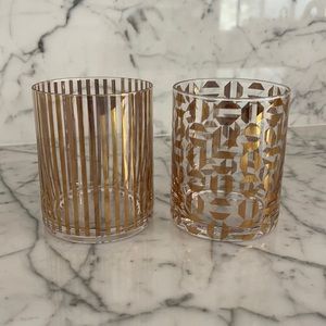 Retro Gold Accent Glasses